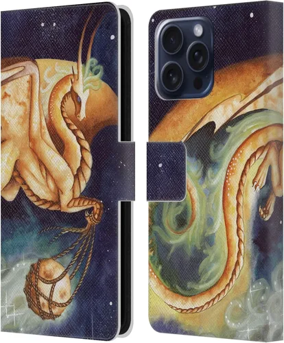 Vista 109 de Head Case Designs Officially Licensed Carla Morrow Galactic Entrancement Dragons Leather Wallet Case Compatible with Samsung Galaxy A07 4G