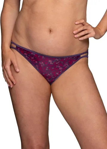 Vista 26 de Vanity Fair Bragas de bikini con tira para mujer, Illumination, con elástico sedoso y ribete de satén Paquete de 3 Negro (Midnight Black)