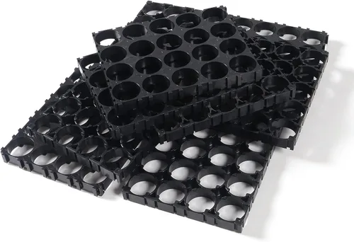 Vista 2 de 12pcs 18650 Lithium Battery Holder 4x5 Cell Battery Plastic Holder Bracket 20 Cell DIY Battery Storage Box Protection Board