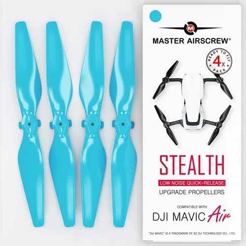 Vista 2 de Master Airscrew Bundle - Hélices Stealth para DJI Mavic Air - Negro + Azul