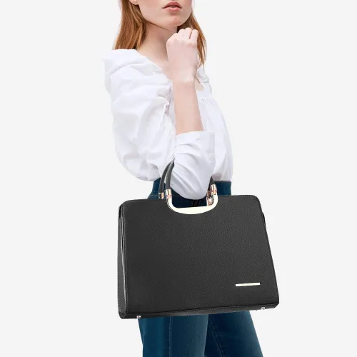 Vista 2 de Womens Handbag Top Handle Shoulder Bag Tote Satchel Purse Work Bag with Matching Wallet
