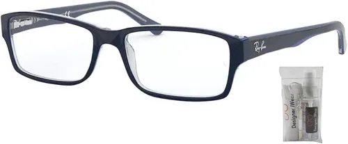 Vista 2 de Ray-Ban RX5469 - Lentes rectangulares para hombres y mujeres + paquete con kit de lentes de cortesía de diseñador iWear
