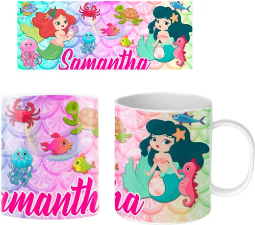 Vista 14 de Taza irrompible para niños con nombre (BTS Pastel)