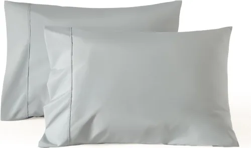 Vista 18 de WINLIFE Juego de 2 fundas de almohada de algodón 100%, tamaño estándar, de fibras largas, 20×26 pulgadas, fundas de almohada frescas, transpirables