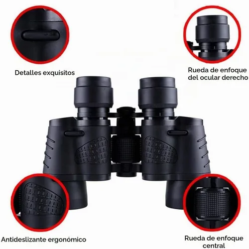 Vista 6 de DONGKER Prismáticos de 80 x 80 pulgadas, impermeables, para observar las estrellas, caza, con poca luz, visión nocturna para viajes, camping, caza