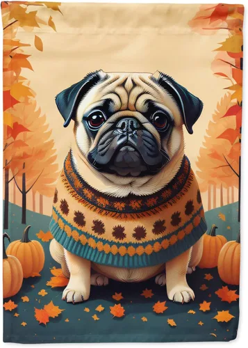 Vista 60 de Caroline's Treasures DAC1001GF Affenpinscher - Bandera decorativa para jardín de otoño, decoración para patio exterior, patio, parterres