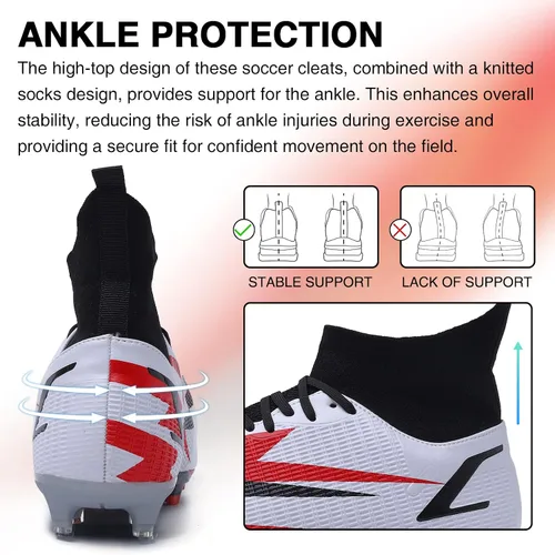 Vista 5 de CBUSTER GRESKY - Botines de fútbol AGFG para hombre y mujer