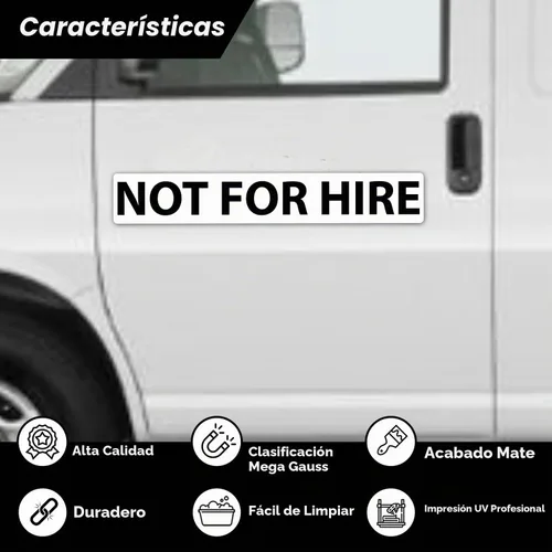 Vista 2 de Imanes no para alquiler Camión Requisitos del DOT de EE. UU. Material magnético resistente de 4 x 24 pulgadas Paquete de 2