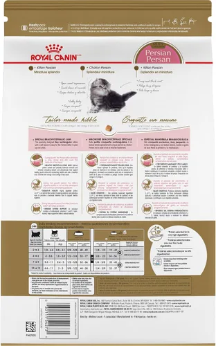 Vista 2 de Comida seca para gatitos persas de Royal Canin Nutrición para razas felinas, bolsa de 3 libras