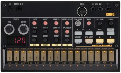 Vista 11 de Korg Volca FM2 Sintetizador Digital con 6 voces y secuenciador de 16 pasos