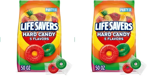Vista 8 de LIFE SAVERS Bolsa de caramelos duros de 5 sabores, caramelos duros envueltos individualmente para bolsas de regalos, viajes por carretera