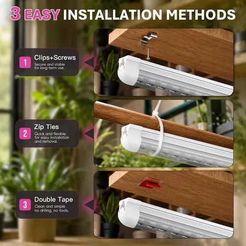 Vista 6 de Luces de cultivo para plantas de interior, luz de crecimiento