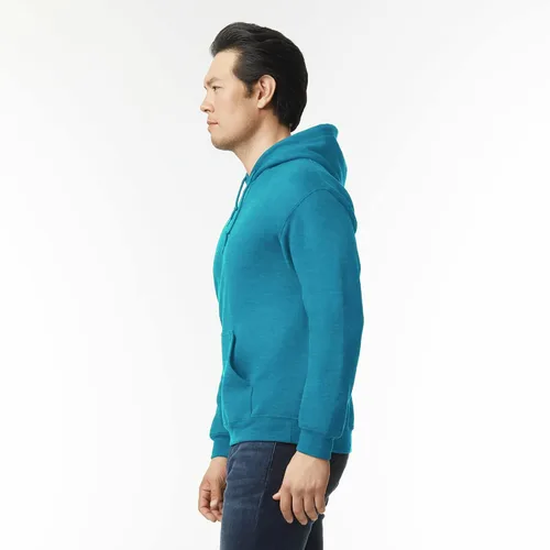Vista 2 de Gildan Sudadera unisex con capucha de forro polar para adultos, estilo G18500, paquete múltiple