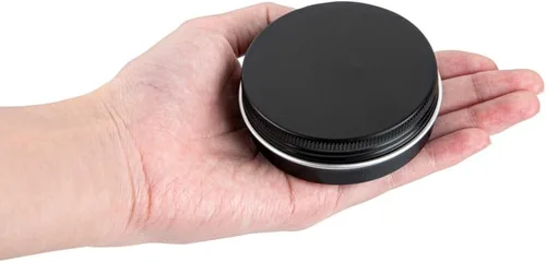 Vista 9 de Restaurantware RW Base - Cajas de almacenamiento de lata de 2 onzas, 100 cajas redondas de lata con tapas, tapas atornillables duraderas