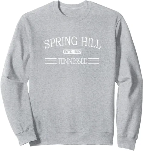 Vista 3 de Sudadera Spring Hill Tennessee - TN, Negro