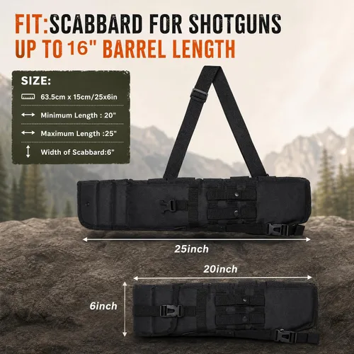 Vista 2 de Funda Táctica para Escopeta Scabbard Holster de Cañón Corto