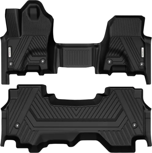 Vista 11 de YITAMOTOR Alfombrillas de Piso Compatibles con Dodge Ram 1500/2500/3500 Crew Cab 2013-2018, Ram 1500 Classic Crew Cab 2019-2024, 1ª y 2ª Fila