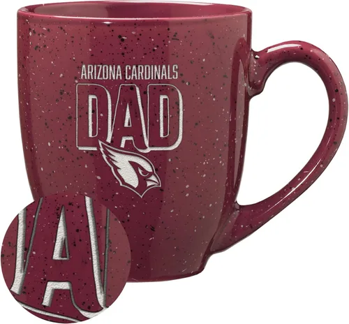 Vista 70 de Rico Industries NFL Football #1 Dad 16 oz Team Color Laser Engraved Ceramic Coffee Mug