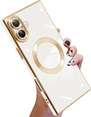 Vista 90 de KANGHAR Funda compatible con iPhone 12 de lujo con bonito diseño galvanizado, carcasa de cuerpo completo, antiarañazos, a prueba de golpes, funda