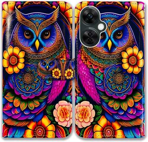 Vista 12 de Bcov Funda para Oneplus Nord N30 5G, diseño de pájaro negro y verde con tapa para teléfono con ranura para tarjeta y soporte para OnePlus Nord N30 5G