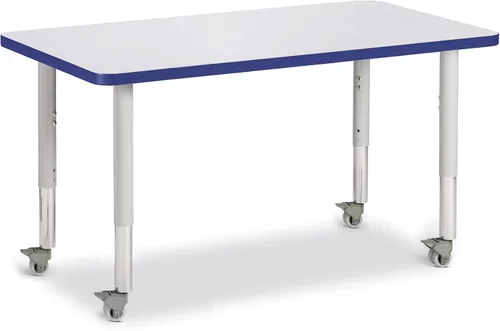 Vista 29 de Jonti-Craft Berries 6478JCM180 - Mesa de actividades rectangular, altura M (20-31 pulgadas de altura ajustable, móvil), 24 x 36 pulgadas