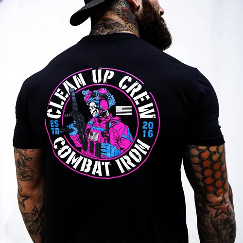 Vista 4 de Clean Up Crew - Camiseta de manga corta para hombre