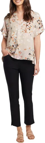 Vista 5 de Tribal Women's Pull on Ankle Pants with Flatten It Tummy Control