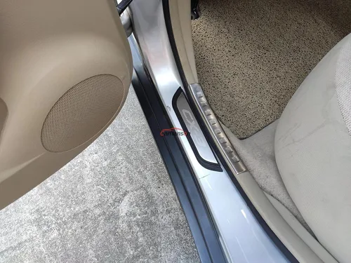 Vista 5 de Protector de rasguños para umbral de puerta de automóvil, para Mazda CX3 cx-3 2015-2020, piezas de accesorios, cubierta de placa de protección