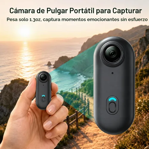Vista 5 de JETO 4K mini cámara 32GB, cámara POV de la motocicleta de EIS