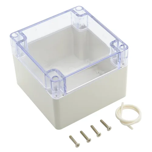 Vista 13 de LeMotech - Caja de derivación de plástico ABS IP65 a prueba de polvo e impermeable, recinto eléctrico universal para proyectos, color gris