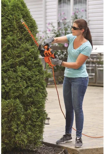 Vista 6 de BLACK+DECKER Cortasetos, hoja de doble acción, 16 pulgadas (BEHTS125)