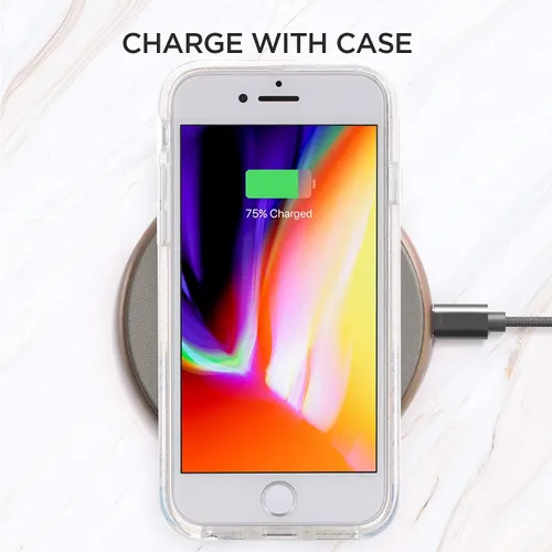 Vista 7 de CARLOCA Compatible con funda para iPhone SE 2020, funda para iPhone 8 para niñas, diseño transparente con patrón de lucha de béisbol de niños