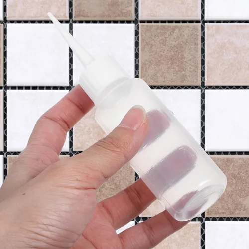Vista 9 de EXCEART Paquete de 4 botellas de plástico de 1.69 onzas con boquilla de precisión para dispensar pegamento botella dispensadora de líquido