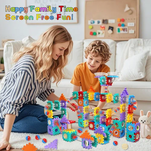 Vista 6 de AOSITE 234 PCS STEM Marble Run Building Learning Toy Kid Gift