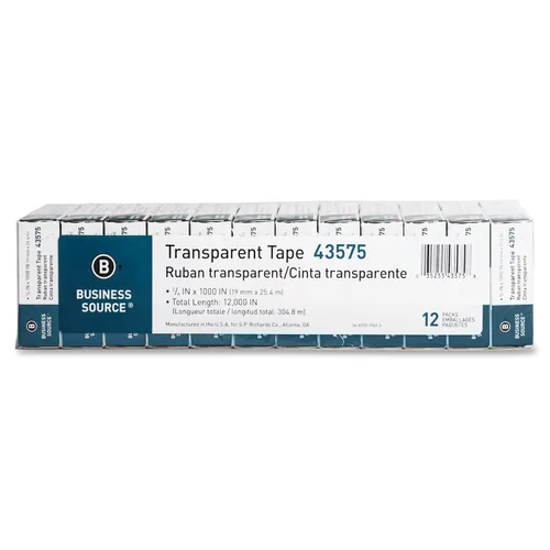 Vista 2 de BSN 43575 cinta transparente, 3/4 por 1000 pulgadas, transparente, 12 unidades, Opaco