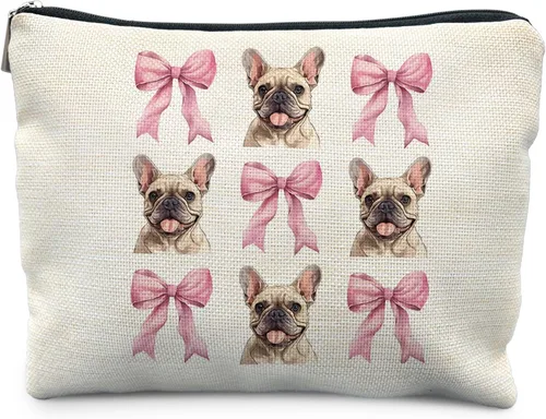 Vista 9 de Bolsa de Maquillaje con Estampado de Vaca Likjad - Regalos de Vaca para Mujeres, Inspirador.