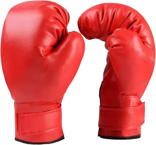 Vista 9 de 1 par de guantes de entrenamiento de boxeo: guantes de perforación de superficie de poliuretano para principiantes, guantes de entrenamiento