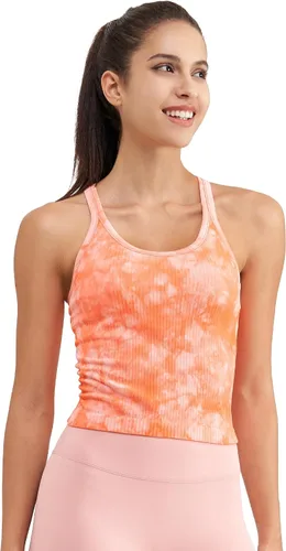 Vista 48 de sphinx cat - Camiseta corta de entrenamiento para mujer, camiseta sin mangas, acanalada, con espalda cruzada y brasier integrado