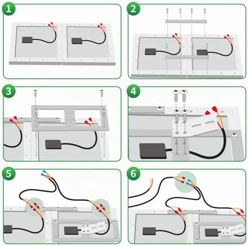Vista 7 de TOPENS TSQ20W Kit de paneles solares monocristalinos de 20 vatios