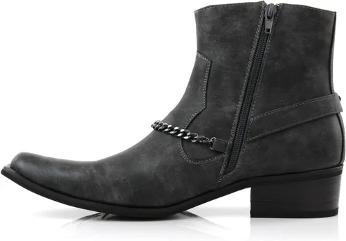 Vista 4 de Ferro Aldo Alejandro MFA606326 - Botas de vestir para hombre, de espuma viscoelástica, estilo casual, con hebilla alta y hebilla