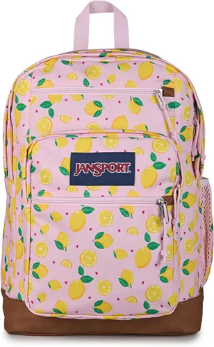 Vista 21 de JanSport Mochila genial con funda para laptop de 15 pulgadas, mochila grande para computadora con 2 compartimentos, correas ergonómicas, Negro