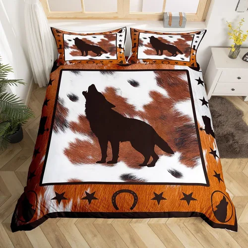 Vista 15 de Juego de funda de edredón de oso para niños, juego de ropa de cama de animales salvajes para niños, naturaleza, vida silvestre, oso, pájaro, juego