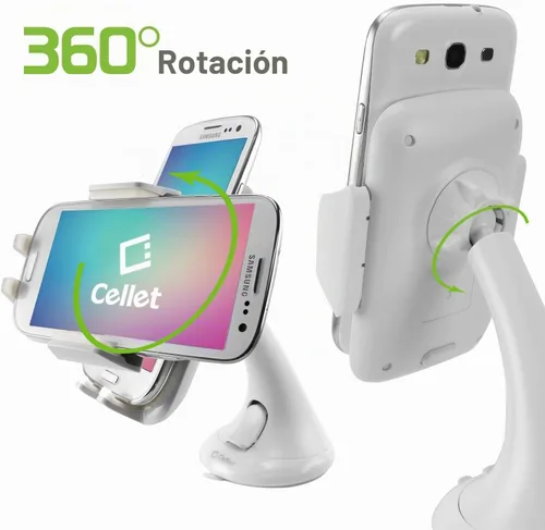 Vista 6 de Cellet Soporte de teléfono para parabrisas de automóvil, soporte para teléfono compatible con iPhone y teléfonos inteligentes Android