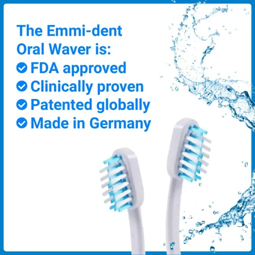 Vista 7 de Emmi-dent Platino 4 pines Braces Bristle-Head Attachments – Cabezales de repuesto para cepillos de dientes eléctricos. Limpia con ondas