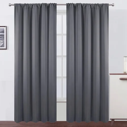 Vista 39 de LEMOMO Cortinas opacas de 42 x 54 pulgadas, juego de 2 paneles de cortinas con aislamiento térmico para oscurecer la habitación