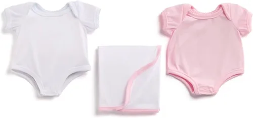 Vista 5 de JC Toys, for Keeps! La Newborn by Berenguer Set de regalo para muñecas de 15 a 17 pulgadas, 6 piezas para niños mayores de 2 años, rosa, azul