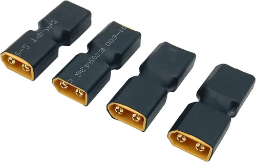 Vista 7 de Paquete de 4 conectores XT60 hembra a hembra sin adaptador de cable, adaptador de conector XT60 para RC FPV Car Plane Drone LiPo batería