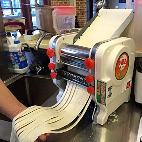 Vista 4 de Hengwei 750W 110V Máquina automática de pasta eléctrica para fabricar fideos de prensa, máquina de producción de fideos