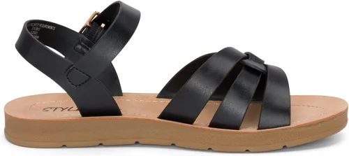 Vista 3 de STYLISH S KALI-K ~ Sandalias cómodas de suela acolchada con tiras y puntera abierta para niñas pequeñas