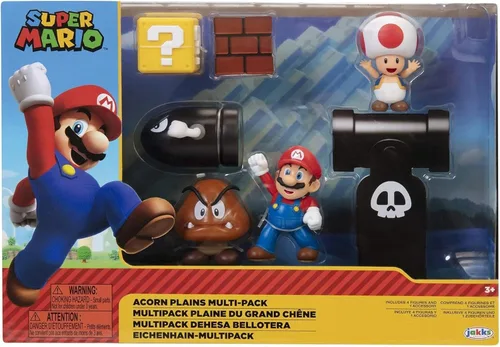 Vista 3 de Nintendo Super Mario Acorn Plains - Figura de 2.5 pulgadas